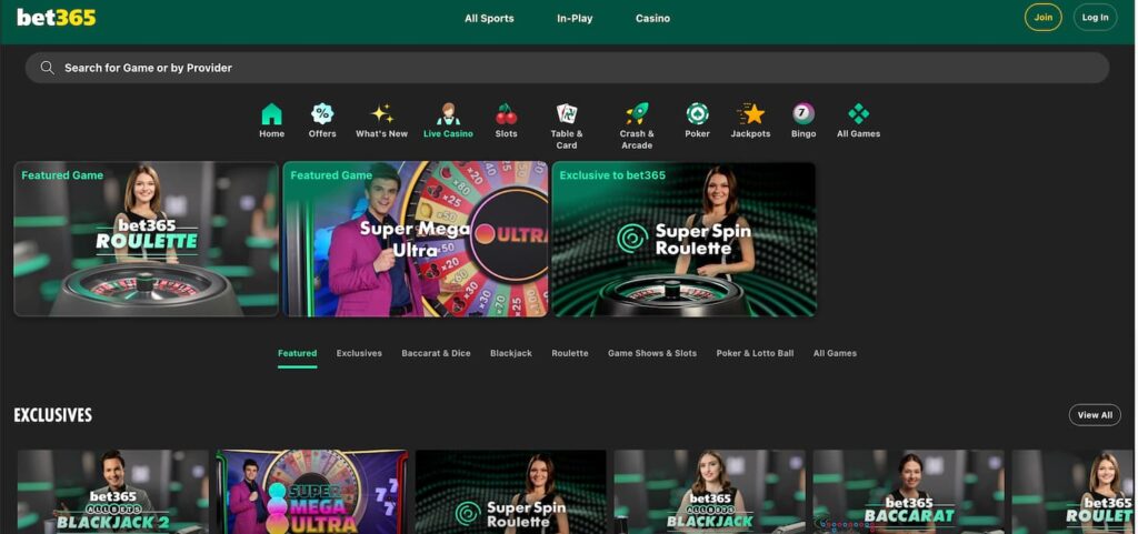bet365 live casino