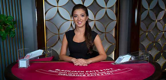 Blackjack table