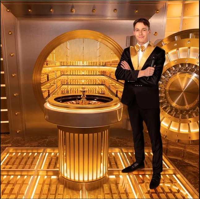 Gold Bar Roulette Croupier